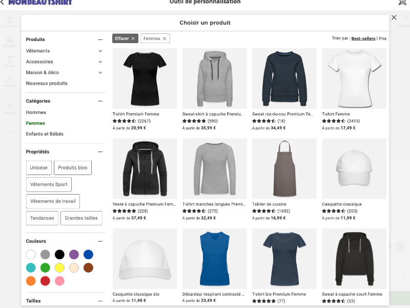 Article teeshirt à personnaliser monbeautshirt femme zen t shirt personnalise